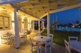 Naxos - Orkos Beach, Terrasse mit Poolblick