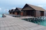 Borneo - Lankayan Island Resort, Wasser Chalets