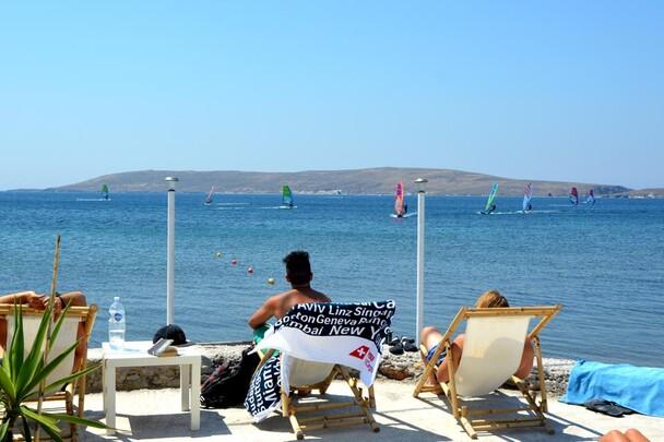 Sigri - Lesbos, Sigri Surfcenter, Relaxen Terrasse