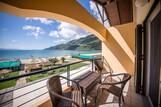 Lefkada - Club Vass Hotel, Balkon mit Meerblick