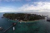 Derawan Lodge, Luftaufnahme