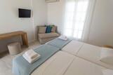 Naxos - Orkos Beach, Familienzimmer Standard Schlafzimmer