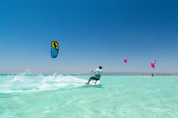 El Gouna - Kite Action am KBC
