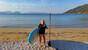 Lefkada -  Surf School, Natalie beim Morgen-SUP
