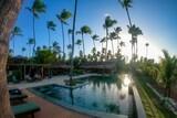 Sao Miguel do Gostoso - Bangalo Kauli Seadi, Pool mit Liegen und Restaurant