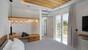 Naxos Beach I, Maisonette, Schlafzimmer mit Balkon