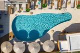 Rhodos - Prasonisi - Hotel Oasis, Blick von oben
