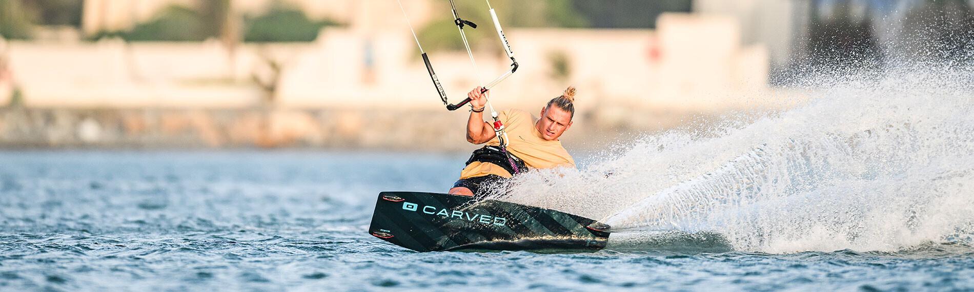 Kitesurfer in Action, Carved Imperator