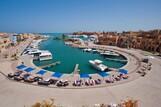 El Gouna, Captain`s Inn, Blick zum Hafen