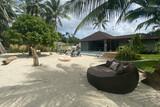Philippinen - Negros - Amila Resort - Blick vom Strand auf das Resort