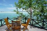 Kalimantan -Nabucco Island Resort, Blick von Terrasse