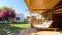 Rhodos Theologos - 'LOGOS Beach Village, Lodge, Terrasse