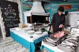 Naxos - Flisvos Beach Cafe, Fisch Barbeque