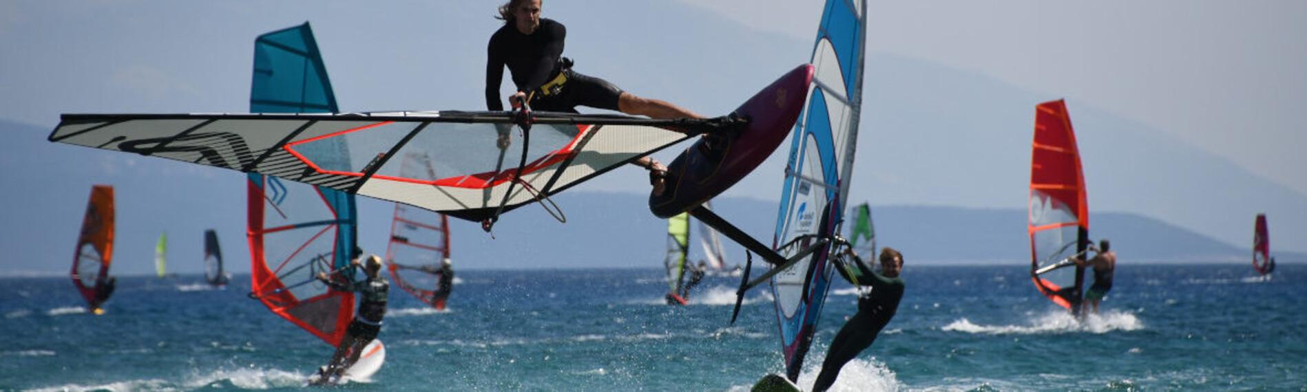 Lefkada - Surf School, Windsurf Action