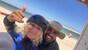 Dakhla - happy Birgit am KBC mit Wingfoil Coach