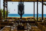 Limnos - Keros Surf Club Lodge & Spa, Restaurant, Blick auf Meer