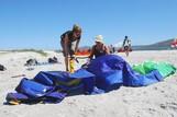 Südafrika Langebaan - Windtown Kite Center, Materialaufbau