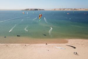 Dakhla - Blick vom Dakhla Club auf den Kitespot