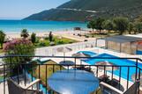 Lefkada - Surf Hotel - Blick vom Balkon Richtung Meer