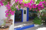 Karpathos, Poseidon Blue, Eingang Hotel und Restaurant