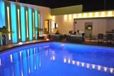 Rhodos Trianda - Hotel Heleni, Pool bei Nacht