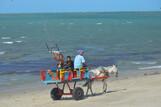 Barra Grande - Kite Shuttle mit Eselkarren