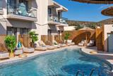 Rhodos - Prasonisi - Hotel Oasis, Poolbereich
