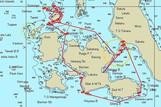 Maluku Explorer - Beispiel Routenplan
