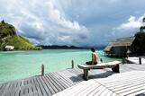 West Papua - Misool Eco Resort, Blick vom Dive Center