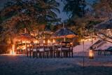 Tansania - Pemba  The Manta Resort - Dinner am Strand
