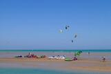 El Gouna - Osmosis Kiteboarding, Kitespot vor dem Center