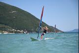 Lefkada - Surf School, Spaß bem Windsurfen