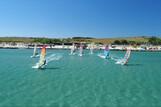 Limnos - Surf Club Keros, Windsurf Action vor dem Center