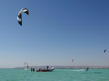 El Gouna - Osmosis Kiteboarding, Rettungsboot