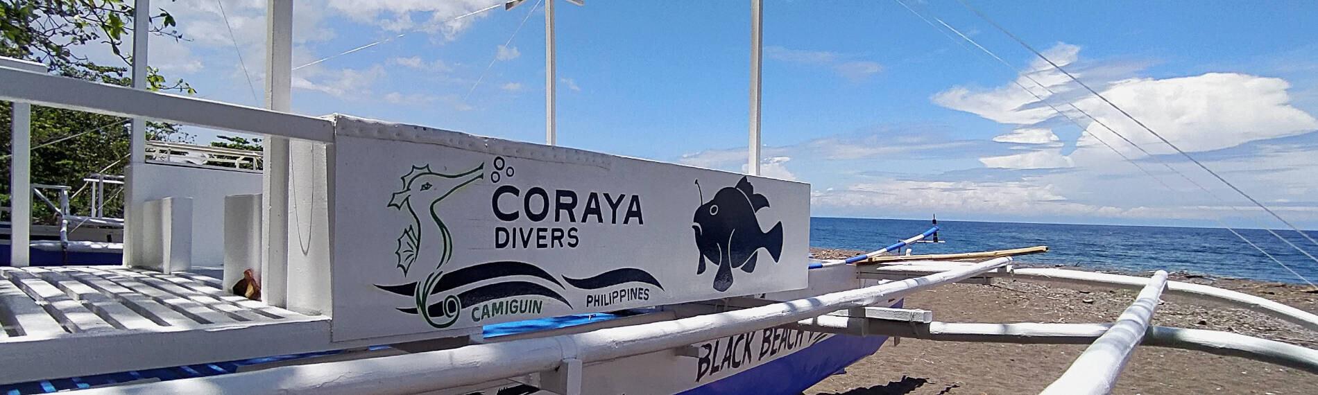 Header Philippinen, Camiguin, Coraya Divers Tauchboot