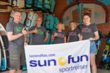 Sal - Kite- & Windsurfcenter ROBINSON, s+f Team beim Spot Check im Equipment Storage