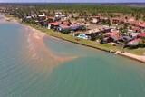 Ilha do Guajiru - 7 Beaufort, Strand und Station-Pousada von oben