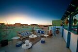 El Gouna, Turtle`s Inn, Restaurant Chez Chantal Dachterrasse