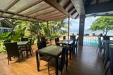 Philippinen - Negros - Amila Resort - Blick vom Restaurant auf das Meer
