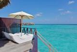 Malediven - Thulhagiri Island Resort, Water Bungalow Terrasse