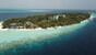 Ari-Atoll - Vilamendhoo, Drohnenaufnahme seitlich