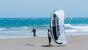 El Medano, Wind Center Playa Surf, Kiter beim Starten am Strand