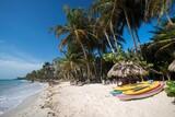 Nicaragua - Little Corn Island - Beach and Bungalow - Strand mit Palmen