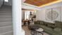 Naxos Beach I, Maisonette, Wohnraum mit Aufgang
