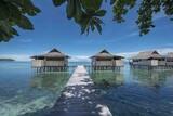 West Papua - Papua Paradise Eco Resort,  Wasserbungalow Deluxe