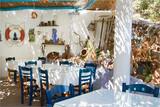 Karpathos, Poseidon Blue, Restaurant mit viel Flair