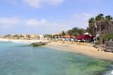 Sal - Odjo d'Agua, Blick von Restaurant Terrasse auf Privatstrand